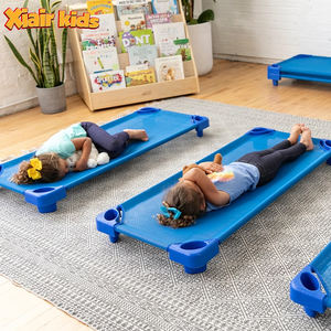 Lit de sieste pour enfants Montessori Maternelle Préscolaire Lit d'enfant empilable Lit simple pour bébé <span class=keywords><strong>Garderie</strong></span> Salle de classe Lit d'enfant empilable - Product Image 1