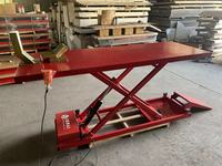Élévateur de moto électrique 600kg 200*60cm plate-forme hydraulique ciseaux Double vérin élévateur
