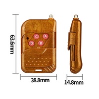 Télécommande sans fil à 4 boutons du fournisseur d'usine Code de copie universel 433MHz Prix inférieur à 1 dollar en plastique