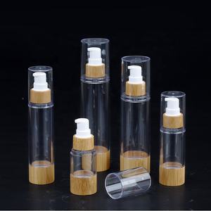 Bomba de plástico sin aire prensada, botella de Material <span class=keywords><strong>As</strong></span> y bambú con 15ml30ml50ml80m100mll - Product Image 1