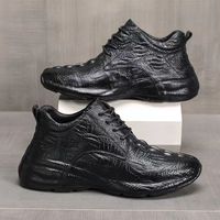 Nouvelles Chaussures de Sport Tendance Printemps/Été pour Hommes – Décontractées en Cuir PU avec Semelle Élevée et Style Urbain