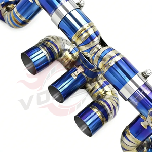 Sistema de Escape Trasero Valvetronic de Aleación de Titanio Vortex con Acabado Espejo para Ferrari 458 2010-2014, Silenciador para Mejora del Sonido y Potencia - Product Image 3