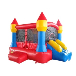 Château plein d'entrain gonflable de partie de maison de videur de saut commercial fait sur commande de PVC pour bébé avec le ventilateur et les kits de réparation - Product Image 4