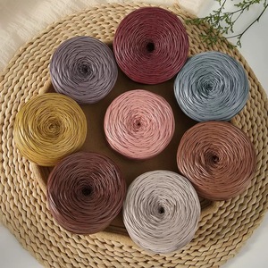 เส้นด้ายหนังนัปป้าใหม่แบบขายส่ง น้ำหนัก 200 กรัม เส้นด้ายหนังเทียมแบบด้าน สำหรับถักเสื้อยืดด้วยมือ ใช้สำหรับทอกระเป๋าทำมือ - Product Image 2