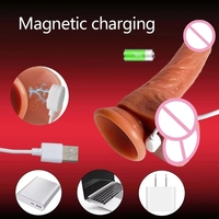 Juguetes Sexuales, Vibradores de Pene con Control Remoto y Calefacción, Vibrador Telescópico Anal Realista para Mujeres