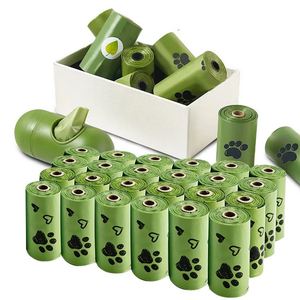 Sac à déjections pour animaux de compagnie biodégradable et respectueux de l'environnement, personnalisé en 2023, épaissi, jetable, pour chats et chiens - Product Image 1