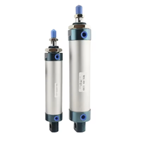 Cylindre pneumatique miniature série MAL, norme ISO, alliage d'aluminium, alésage 16 mm-40 mm, double action, pour usine