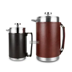Stainless Steel Double Wall French Coffee Press with Fabric Cover