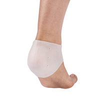 Nouvel Arrivage : Protège-talon en silicone respirant avec trou pour pieds gercés, chaussettes en gel pour talon.