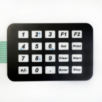 Clavier à membrane OEM de rechange de haute qualité pour débitmètre avec dôme métallique