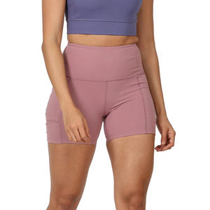 Shorts Deportivos de Yoga para Mujer, Tallas Grandes, Sin Costuras, de Secado Rápido, Transpirables, Elásticos, para Gimnasio, con Logotipo Personalizado - Product Image 5