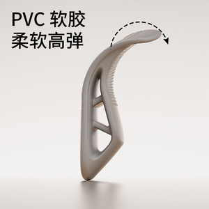 Door <b>Stopper</b> Rubber Floor Mount Anti Collision Safety Wedge Child Proof Door Card White Gray Brown - Product Image 1