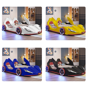 Nuovo <span class=keywords><strong>Letto</strong></span> per Bambini a Forma di Auto di Design Moderno <span class=keywords><strong>Letto</strong></span> Auto Nero per Ragazzi <span class=keywords><strong>Letto</strong></span> per Bambini di Alta Gamma <span class=keywords><strong>Imbottito</strong></span> con Cartoni Animati e Sponde di Sicurezza - Product Image 3