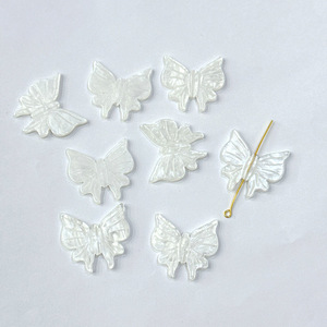Xinbeis nouveau accessoire de trou vertical gravé double face en trois dimensions bricolage acide acétique haut de gamme papillon coloré - Product Image 4