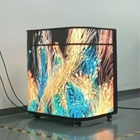 Cabina de DJ con Pantalla LED P1.8 P2.5 de Tamaño Personalizado, Mostrador Frontal LED, Mesa de DJ Portátil para Festivales de Música