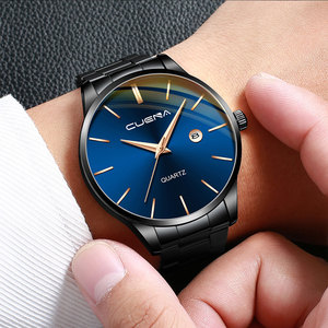 Montres <span class=keywords><strong>CUENA</strong></span> pour hommes, montre-bracelet de luxe à quartz, cadeau, montre en acier, décontractée, étanche, dropshipping, montres-bracelets en stock, Jam Tangan 891 - Product Image 6