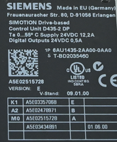 1 pièce neuve d'origine 6au1435-2aa00-0aa0 Simotion 6au1 435-2aa00-0aa0 Unité de contrôle D435-2 DP PLC