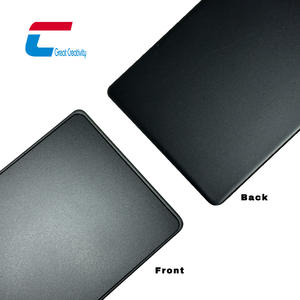 Tarjeta metálica de última generación con frente metálico y reverso de PVC, chip personalizado, cable oculto, tarjeta de visita NFC metálica. - Product Image 3