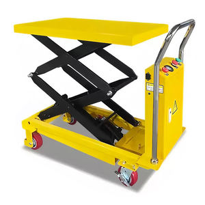 Carretilla elevadora semieléctrica uni-silenciosa de 1000KG, elevador de tijera de alta resistencia, nueva bomba de Motor, mesas elevadoras de acero para motor DPS1000 - Product Image 4