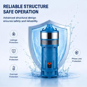 Pompe à eau submersible multi-étages à haute pression <span class=keywords><strong>QD</strong></span> |   Pompe pour puits profond |   Pompe de forage en acier inoxydable |   220V/380V |   Usine OEM - Product Image 4