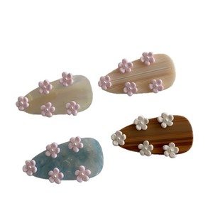 Nueva Horquilla de Acetato con Perlas y Flores Pequeñas Tridimensionales, Diseño de Gota de Agua, para Flequillo y <span class=keywords><strong>Cabello</strong></span> Rebelde, Colección Primavera Viento Dulce - Product Image 6