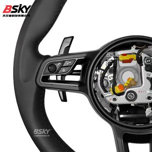 Adaptateur de volant en cuir <span class=keywords><strong>SC</strong></span> adapté aux ventes directes d'usine <span class=keywords><strong>Porsche</strong></span> 718 991 <span class=keywords><strong>911</strong></span> Panamera Cayenne Cayman Boxster - Product Image 5