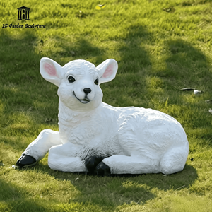 Estatua de Cabra Grande Personalizada de FRP, Escultura de Animal Realista para Granja, Resort, Zoológico, Parque Temático, Adorno de Paisaje Exterior - Product Image 4