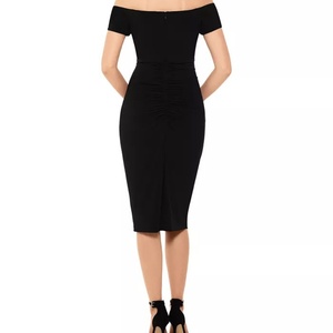 Vestido Mini Sexy Negro de un Solo Hombro, Último Modelo, para Mujer Madura, Vestido de Fiesta Personalizado, Hermoso y a la Moda - Product Image 2