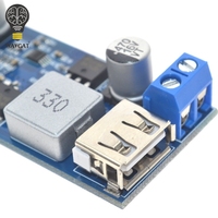 DC-DC 24V/12V à 5V 5A convertisseur abaisseur d'alimentation remplacer LM2596S Module de charge abaisseur USB réglable pour téléphone