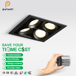 Puluoti ZigBee thông minh 10 năm 72W COB tại chỗ dẫn xuống ánh sáng lịch thi đấu 2700k-5700K mờ lõm Spotlight cho khách sạn - Product Image 1