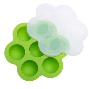 Respetuoso del medio ambiente de huevo de silicona <span class=keywords><strong>muerde</strong></span> moldes bebé alimentación herramientas contenedor de almacenamiento - Product Image 1