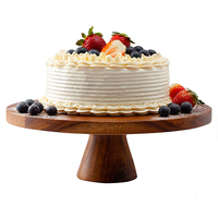 Acacia Wood Dudukan Kue Pernikahan Alas Cupcake Server Kue