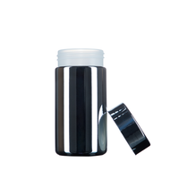 Petit pot d'emballage de supplément de qualité alimentaire brillant doré de 6oz/200ml scellable pour capsule et pilules d'huile de poisson