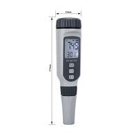 Portable professionnel PH Testeur De Qualité De L'eau Acidometer pour Aquarium Acidimètre l'eau PH compteur d'acidité PH818 Stylo Ph-mètre