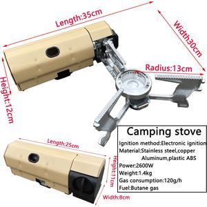 シングルバーナー折りたたみ式小型調理器ミニブタン屋外中国ハイキングポータブルガスキャンプストーブ - Product Image 2