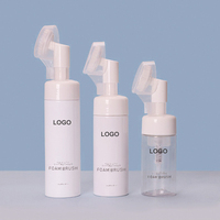 Botol plastik pembersih wajah, 150ml 100ml 120ml ml, asam Amino, penghilang rias wajah, Pelembab, botol Cuci wajah
