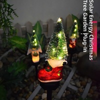 Lampu LED Tenaga Surya Plastik Baru untuk Natal, Dekorasi Taman Luar Ruangan Bentuk Sepatu Bot, Otomatis Menyala dengan Saklar Induktif, Gaya Eropa