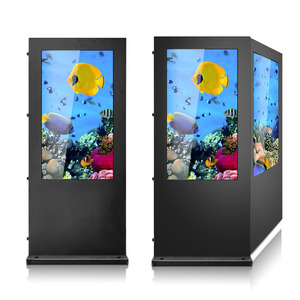 Affichage numérique extérieur 55-65 pouces, écran LCD sur pied, étanche et résistant au soleil, ODM 4K Android OPS, panneau plat interactif - Product Image 1