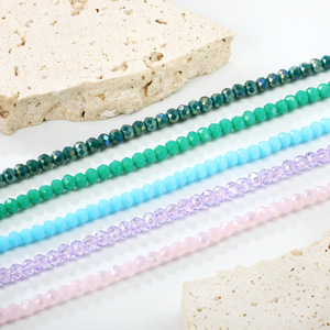 Beaded <b>Bracelet</b> Purple Crystal Round Beads Gold Clasp Women's Jewelry Gift Fashion Accessory - Product Image 3