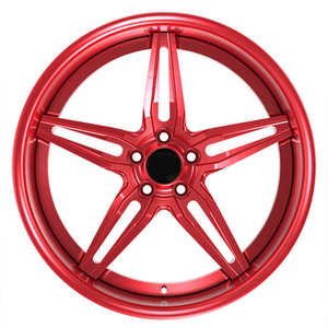 <span class=keywords><strong>Jantes</strong></span> en aluminium forgées sur mesure concaves à deux pièces Red Lip Deep Dish 5 étoiles pour Subaru BRZ - Product Image 3