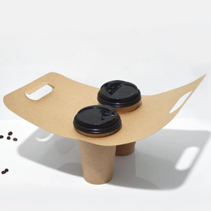 <span class=keywords><strong>Portabicchieri</strong></span> portatile da <span class=keywords><strong>asporto</strong></span> in carta da caffè con manico - Product Image 2