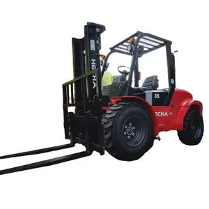 HECHA High Quality 2.5T-4T Diesel Engine Off-Road Truck With 2WD Rough Terrain Forklift