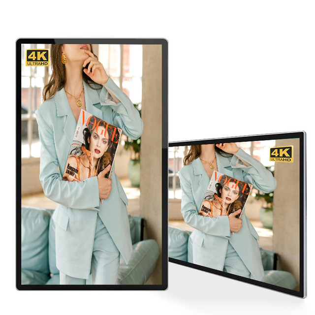 4K FHD Android Smart Display 43/49/55/65 Inches 3840x2160 Digital Signage High Brightness Wall-Mounted for Shopping Mall