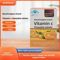 Comprimés à croquer de vitamine C pour adultes de la marque Blue Cap Genuine Baozhongbao, 60 pièces, offre spéciale, améliore la mémoire et le sommeil, corps sain