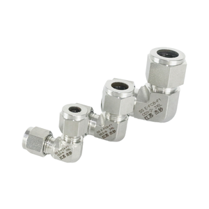 Sambungan siku Stainless Steel baja tahan karat ferules ganda sambungan siku tabung kompresi pas pipa irigasi - Product Image 3