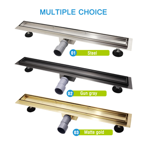 Ống Thoát Nước Sàn Phòng Tắm Tuyến Tính Vô Hình 304 Bằng Thép Không Gỉ Ngang Chất Lượng Cao Tùy Chỉnh Màu - Product Image 5