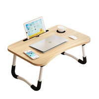 Bureau d'ordinateur multifonctionnel écologique en MDF, portable, pliable, table d'étude pour ordinateur portable, table de lit pliante de haute qualité