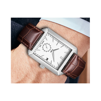 Montres en acier étanches pour affaires, avec calendrier et petite seconde, design d'usine et personnalisation par lots, pour marque privée