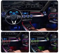 Luz Ambiental Cardoo para Mercedes Benz GLB W247 2020-2022, Interior, 64 Colores, Tira de Iluminación LED Sinfónica, Kit de Accesorios de Actualización