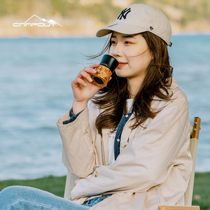 แก้วกาแฟพกพา Campout Outdoor Coffee Cup ขนาดเล็ก ทรงเอวคอด ทำจากสแตนเลส สำหรับคนรักกาแฟ - Product Image 1